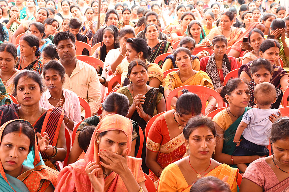 A group of people sitting in the chair and listening the speech at ODOP closing program at Gorakhpur.