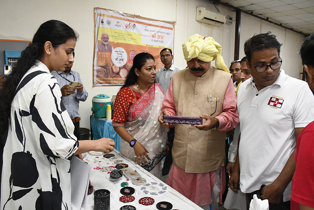 Displaying the diverse range of products supported by the ODOP program.