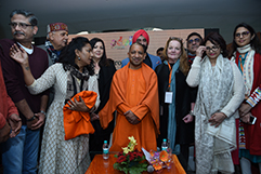 Dedicated to promoting traditional craftsmanship, Kshipra Shukla brought attention to the skill of local weavers.