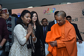 CM Yogi Adityanath, as the chief guest, reinforced the state’s commitment by joining Kshipra Shukla in an award ceremony.